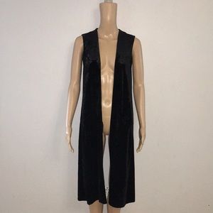 Black Velvet Steve Madden Vest